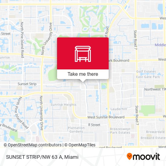 SUNSET STRIP/NW 63 A map