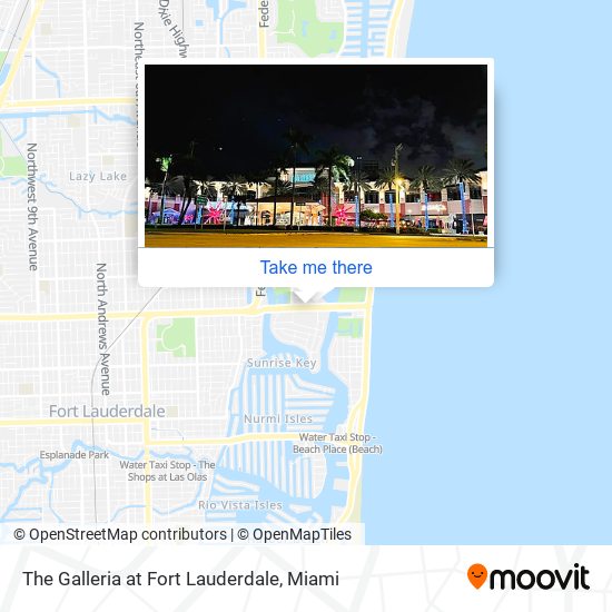 The Galleria at Fort Lauderdale map