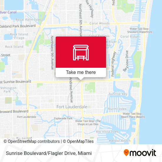 Sunrise Boulevard / Flagler Drive map