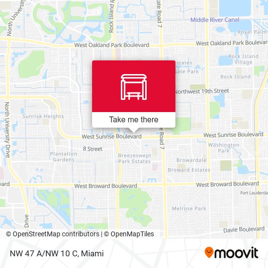 Northwest 47th Avenue / Northwest 10th Court map