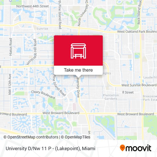 University D / Nw 11 P - (Lakepoint) map