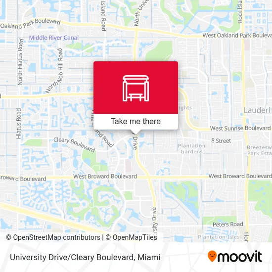University Drive / Cleary Boulevard map