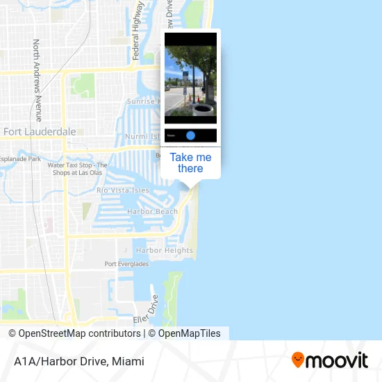A1A/Harbor Drive map