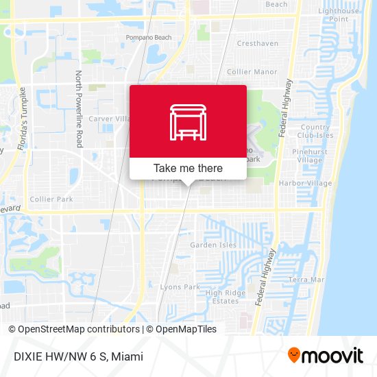 Dixie Hw/Nw 6 S map