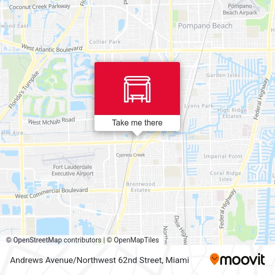 Andrews Avenue / Northwest 62nd Street map