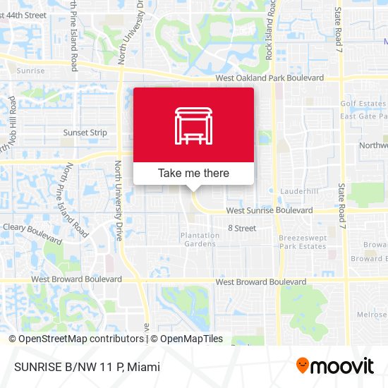 Sunrise B/Nw 11 P map