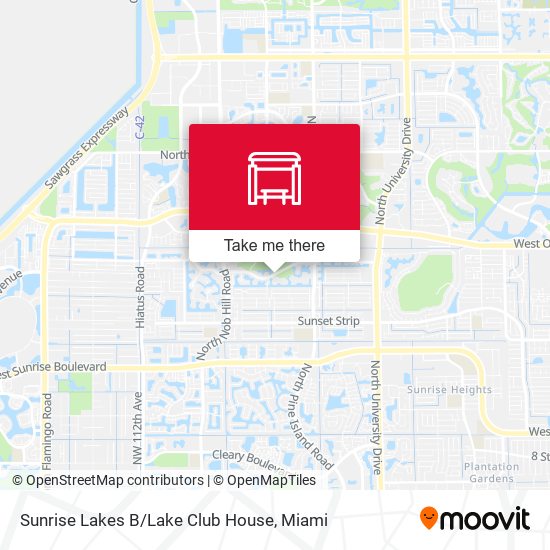 Mapa de Sunrise Lakes B / Lake Club House