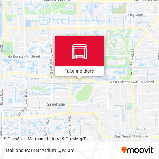 Oakland Park B/Atrium D map