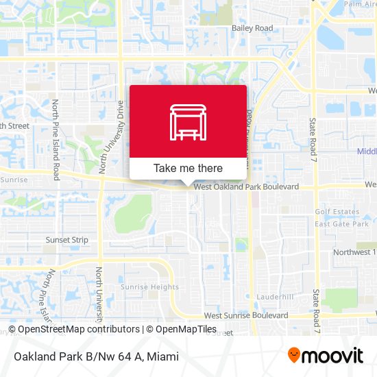Oakland Park B/Nw 64 A map