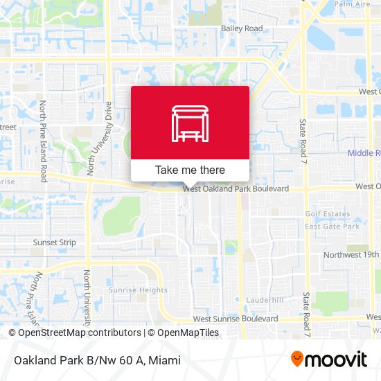 Oakland Park B/Nw 60 A map