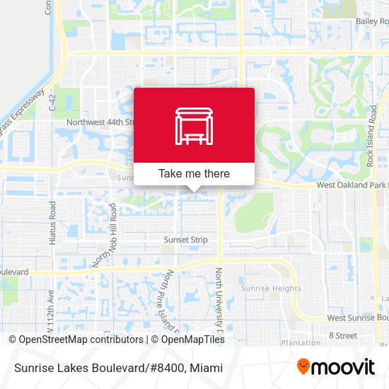 Sunrise Lakes B/#8400 map