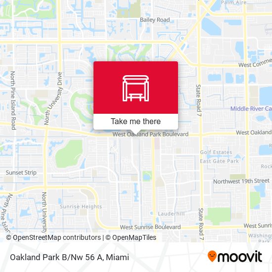 Mapa de Oakland Park B/Nw 56 A