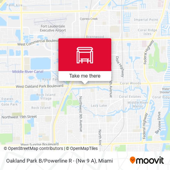 Oakland Park B / Powerline R - (Nw 9 A) map
