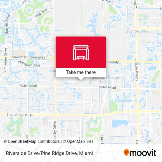 Mapa de Riverside Drive / Pine Ridge Drive