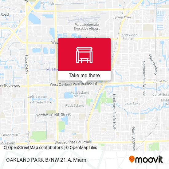 OAKLAND PARK B/NW 21 A map