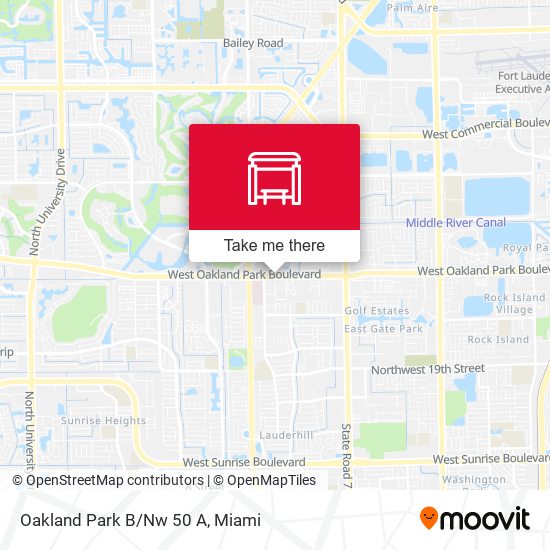 Mapa de Oakland Park B/Nw 50 A