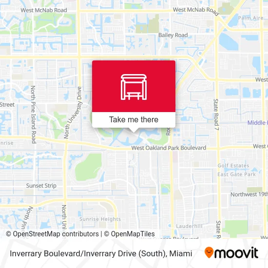 Inverrary Boulevard / Inverrary Drive (South) map