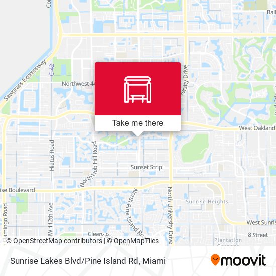 Mapa de Sunrise Lakes Blvd / Pine Island Rd