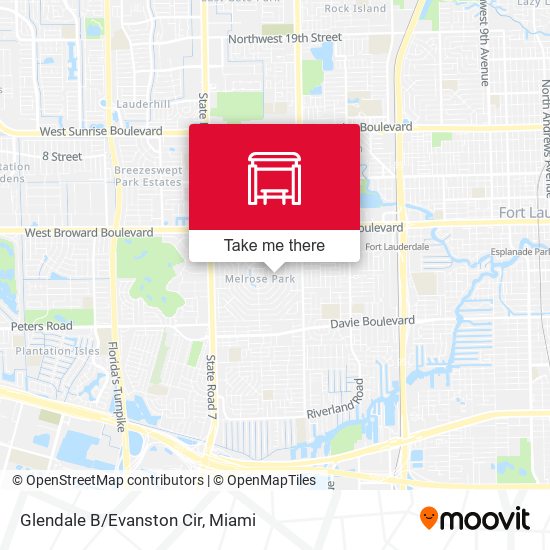 Glendale B/Evanston Cir map