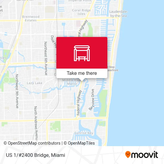 US 1/#2400 Bridge map