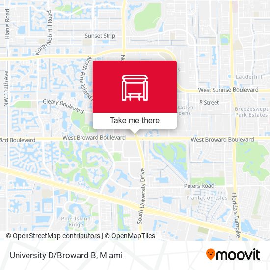 Mapa de University D/Broward B