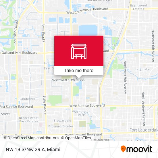 Northwest 19th Street / Northwest 29th Avenue map