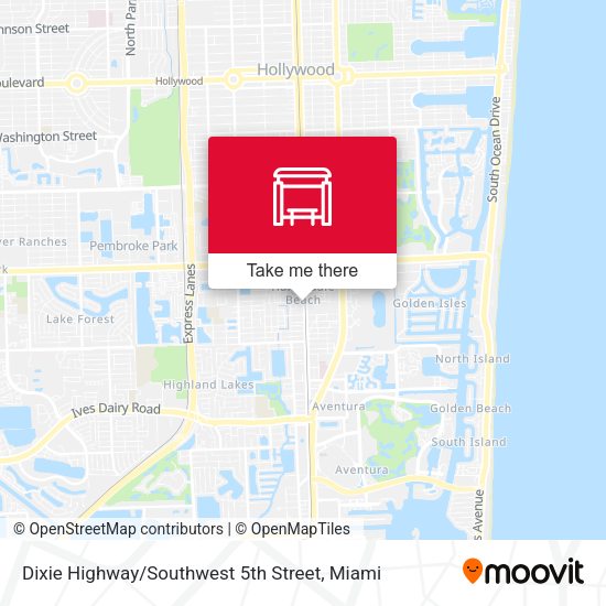 Dixie Highway / Southwest 5th Street map