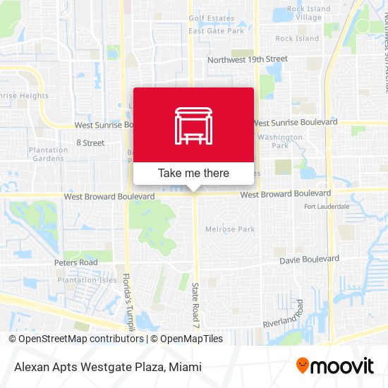 Alexan Apts Westgate Plaza map