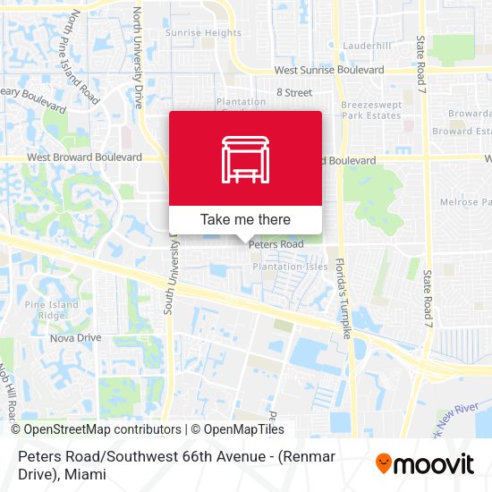 Peters Road / Southwest 66th Avenue - (Renmar Drive) map