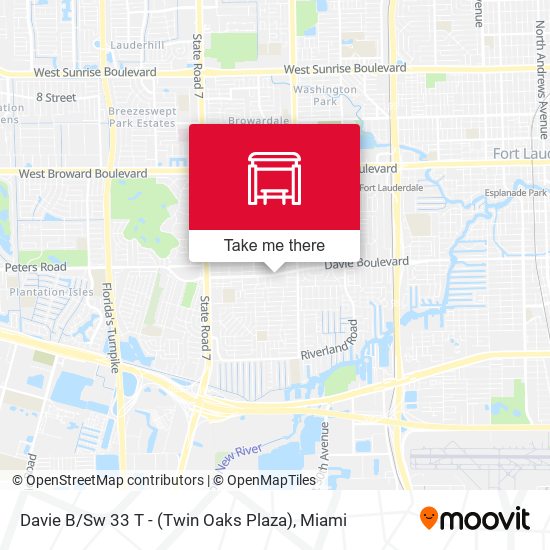 Davie B / Sw 33 T - (Twin Oaks Plaza) map