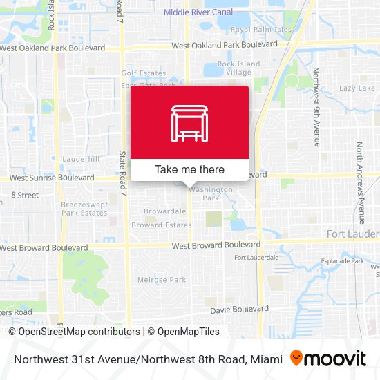 Mapa de Northwest 31st Avenue / Northwest 8th Road