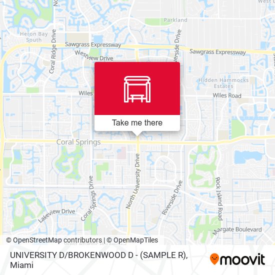 Mapa de University D / Brokenwood D - (Sample R)