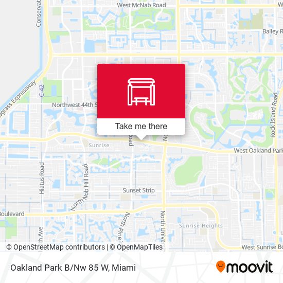 Oakland Park B/Nw 85 W map