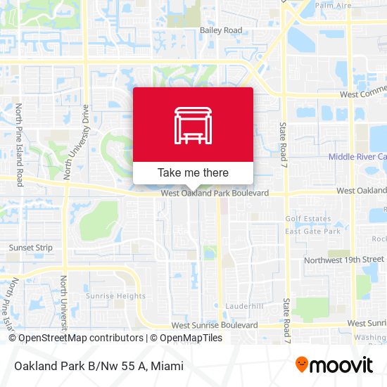 Mapa de Oakland Park B/Nw 55 A