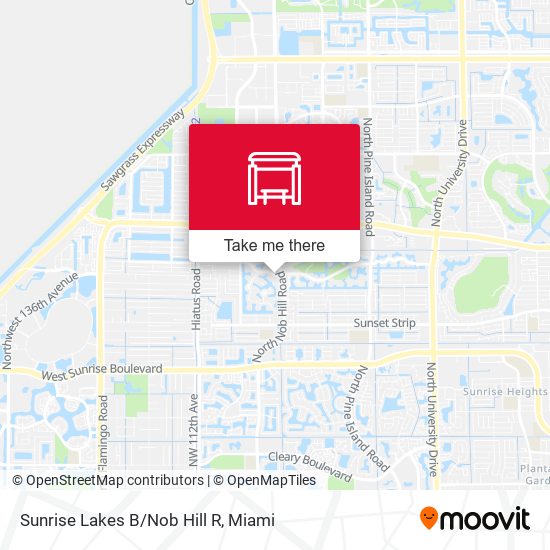 Sunrise Lakes B/Nob Hill R map