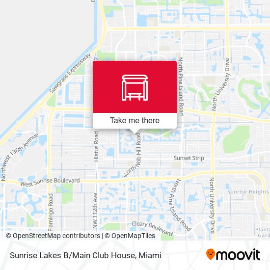 Mapa de Sunrise Lakes B / Main Club House