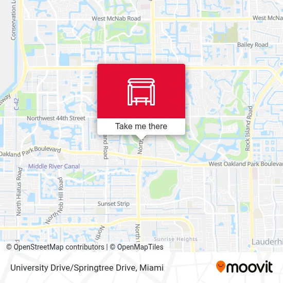 University Drive / Springtree Drive map