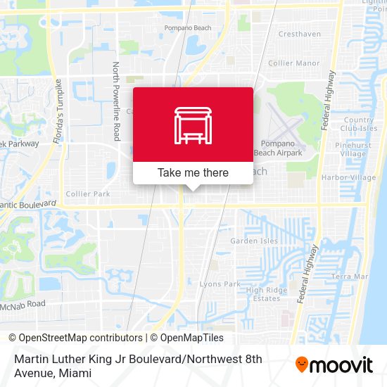 Martin Luther King Jr Boulevard / Northwest 8th Avenue map