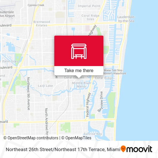 Mapa de Northeast 26th Street / Northeast 17th Terrace