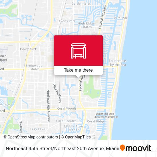 Northeast 45th Street / Northeast 20th Avenue map