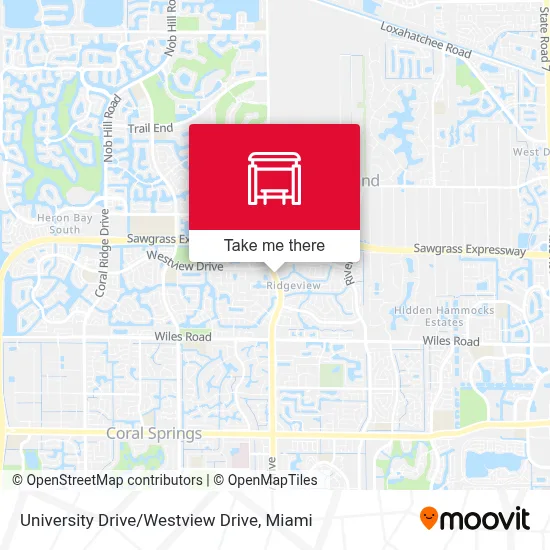 University Drive / Westview Drive map