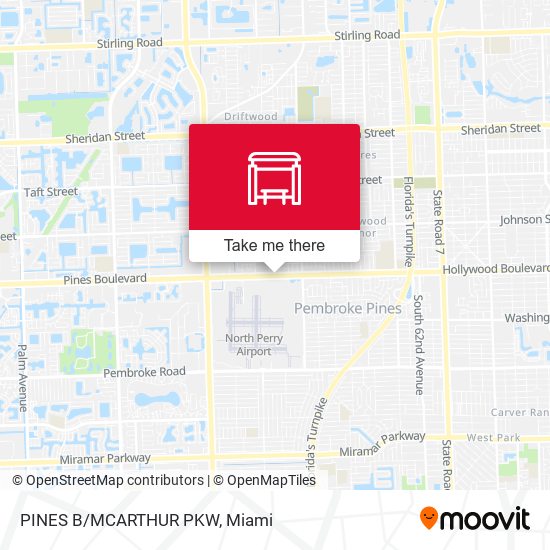 Pines B/Mcarthur Pkw map