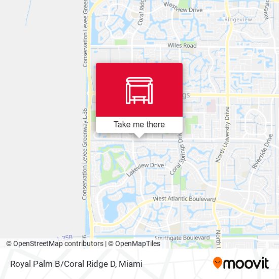 Mapa de Royal Palm B/Coral Ridge D