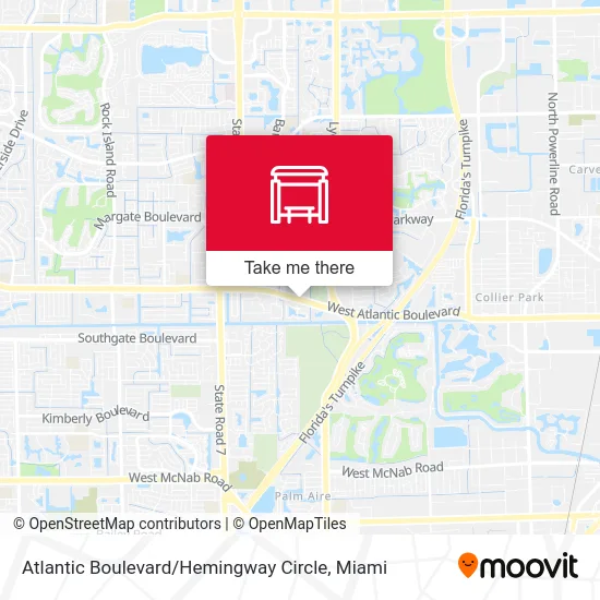 Atlantic Boulevard / Hemingway Circle map