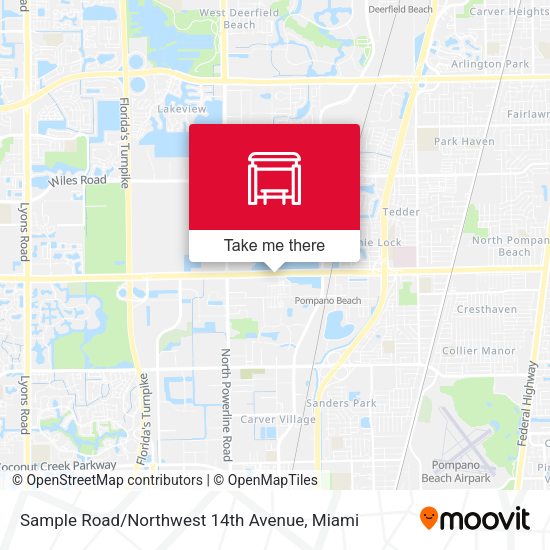 Mapa de Sample Road / Northwest 14th Avenue