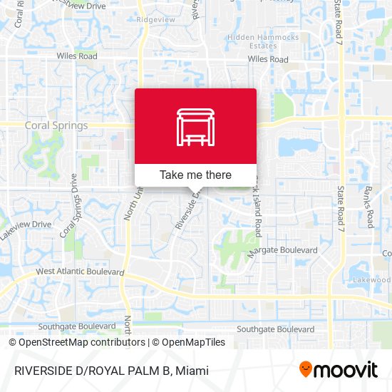 Mapa de Riverside D/Royal Palm B