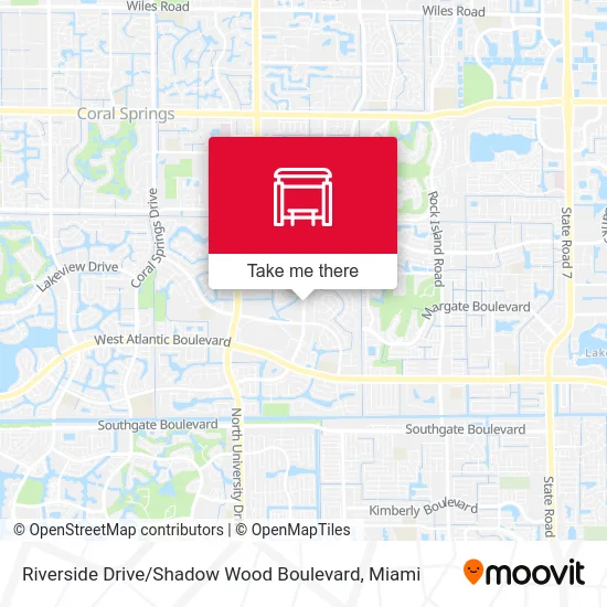 Mapa de Riverside Drive / Shadow Wood Boulevard