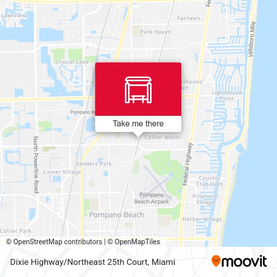 Mapa de Dixie Highway / Northeast 25th Court