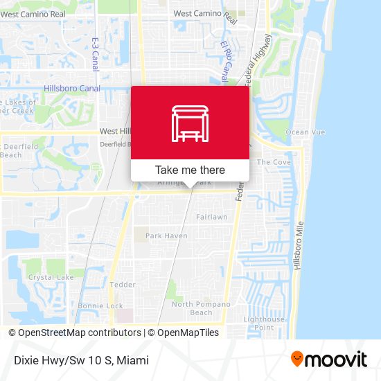Dixie Hwy/Sw 10 S map
