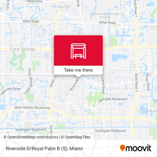 Mapa de RIVERSIDE D/ROYAL PALM B